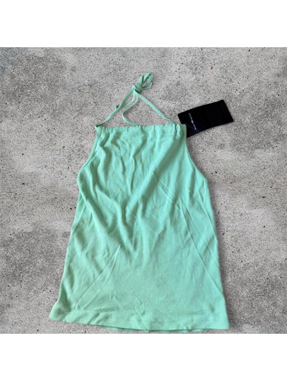 Brandy Melville mint green Cleo halter top